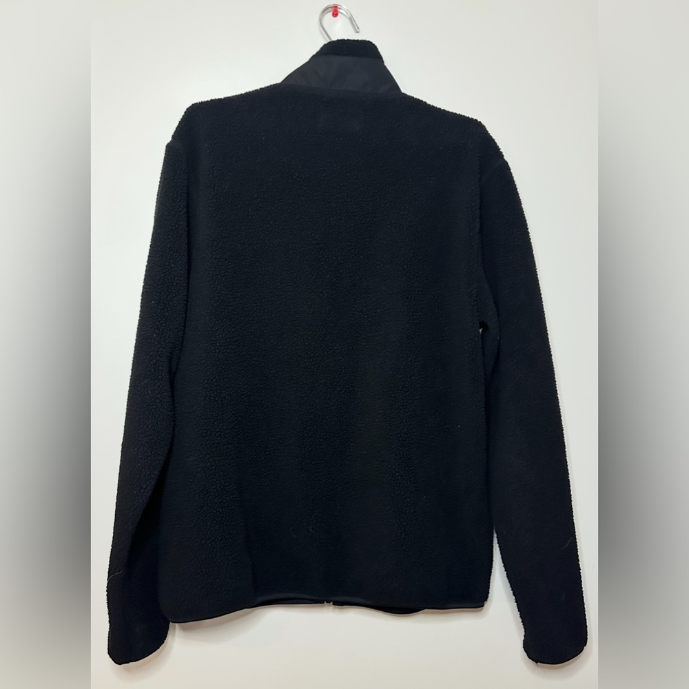 Old Navy Cozy Sherpa Mock Neck Furry Zip Jacket Black Size L - Picture 11 of 11